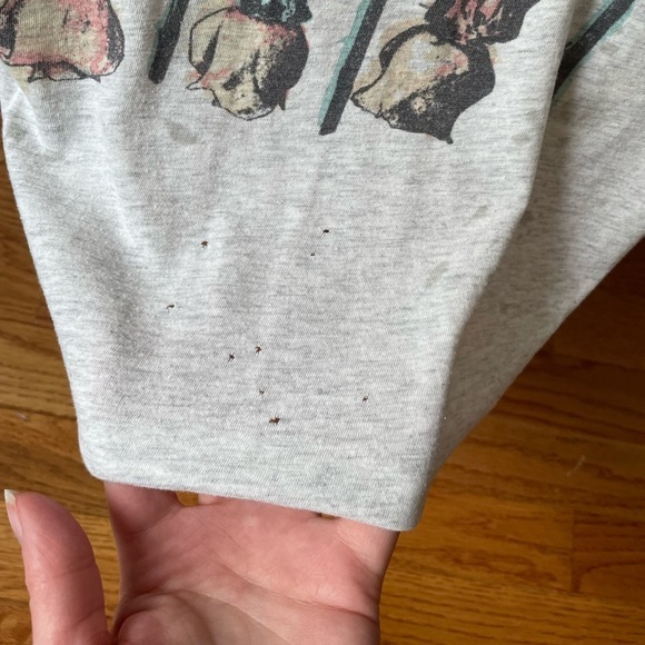 Torrid Rose Print Watercolor Draped Graphic Tank Top 0X - Picture 6 of 6